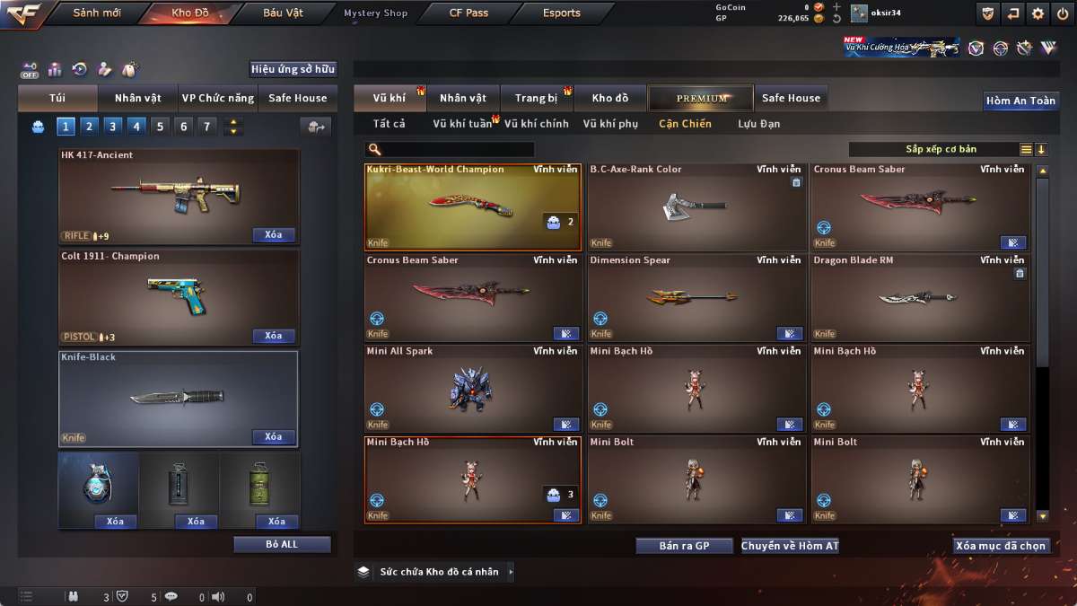 shop acc cf uy tin gia re
